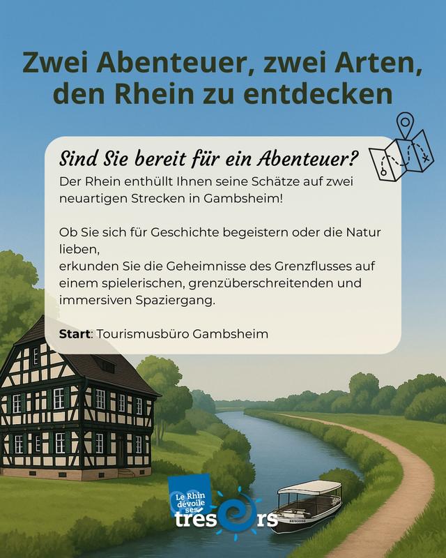Jeu de piste numérique Tresors du Rhin Gambsheim - Rheinbischofsheim
