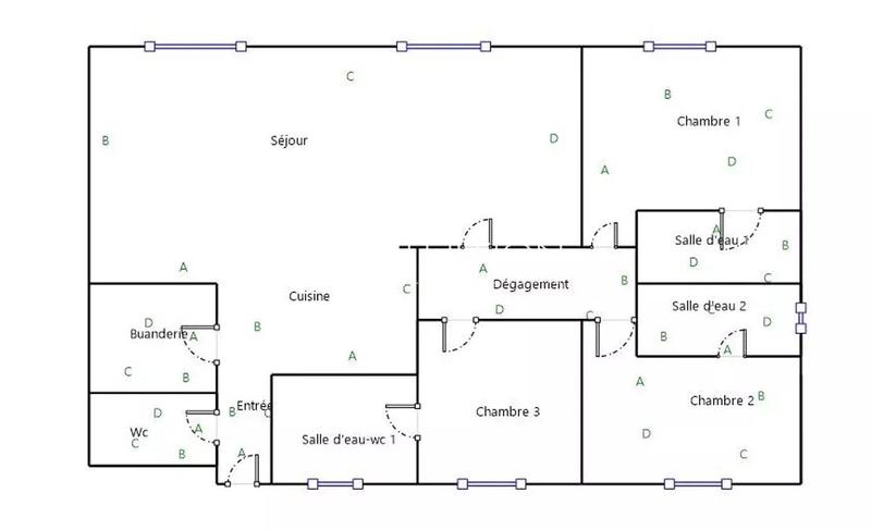 Appartement - 105 m² - 4 pièces