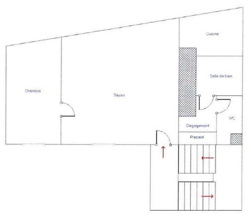 Appartement - 58 m² - 2 pièces