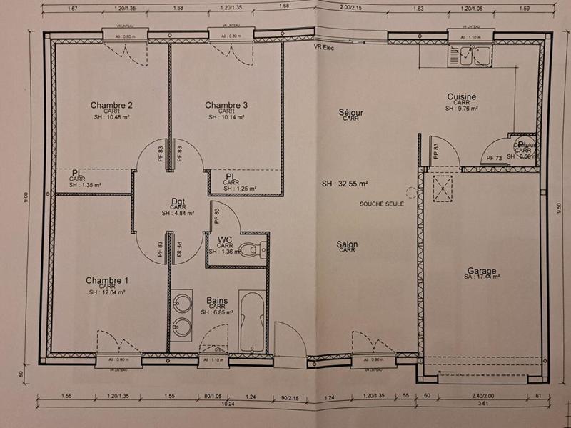 Maison - 92 m² - 5 pièces