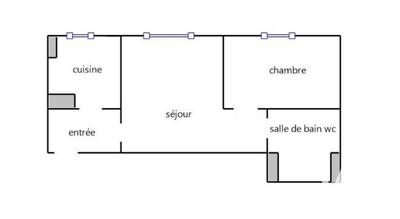Appartement - 38 m² - 2 pièces