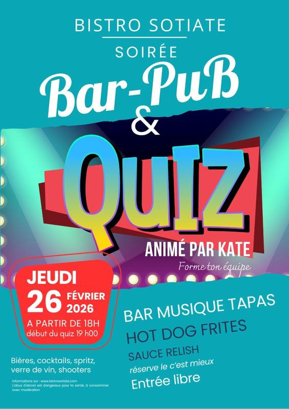 Quiz au Bistrot Sotiate