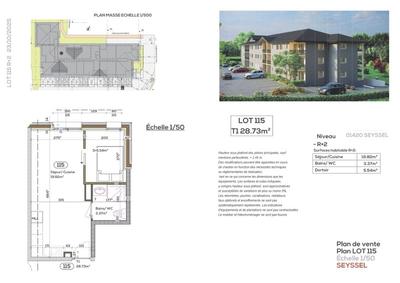 Appartement - 29 m² - 1 pièce