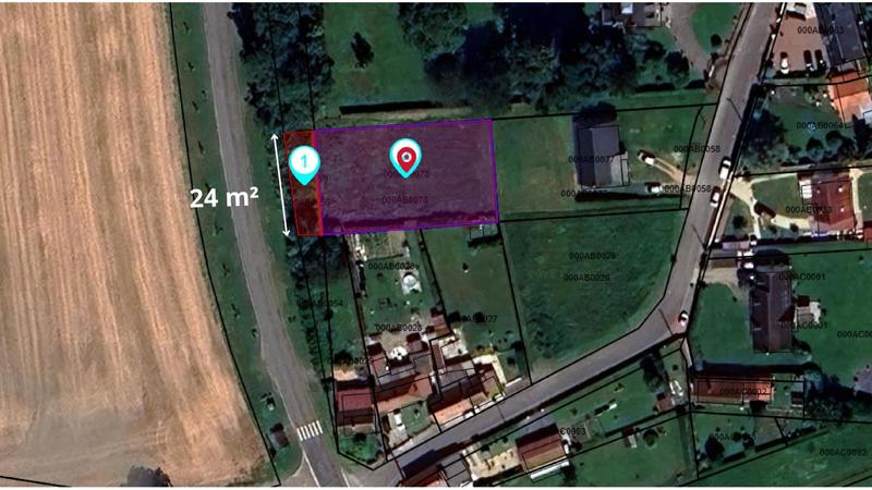 Terrain constructible - 1 219 m²