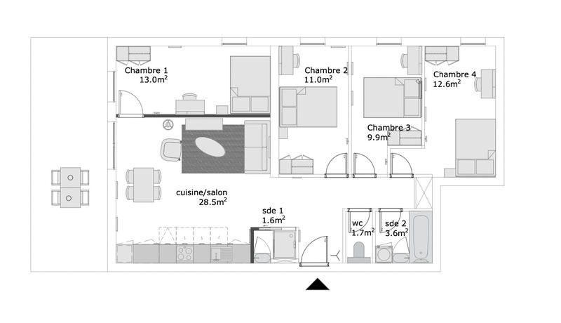 Appartement - 89 m²
