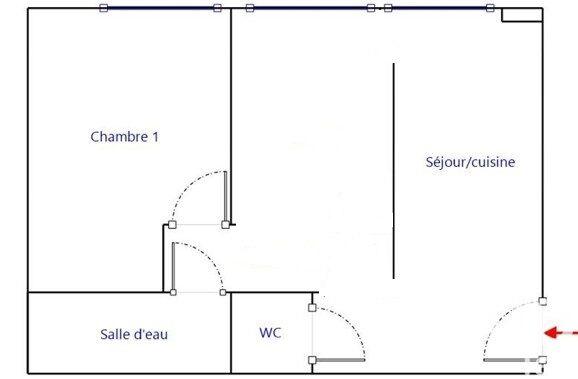 Appartement - 31 m² - 2 pièces
