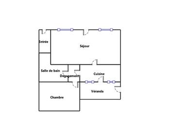 Maison - 45 m² - 2 pièces