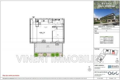Appartement - 51 m² - 2 pièces