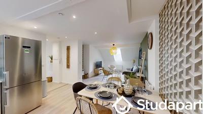 Chambre - 12 m² - 1 pièce