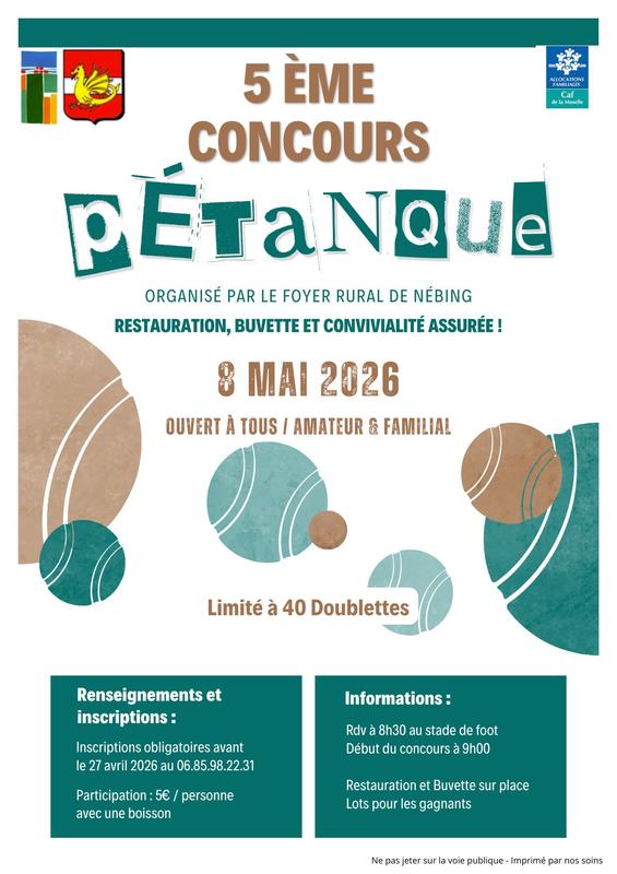 Concours de pétanque