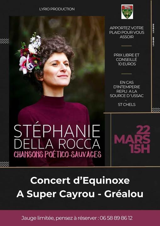 Concert : Stéphanie Della Rocca, chansons poético-sauvages, à Super Cayrou Gréalou