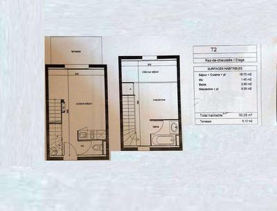 Duplex - 30 m² - 2 pièces