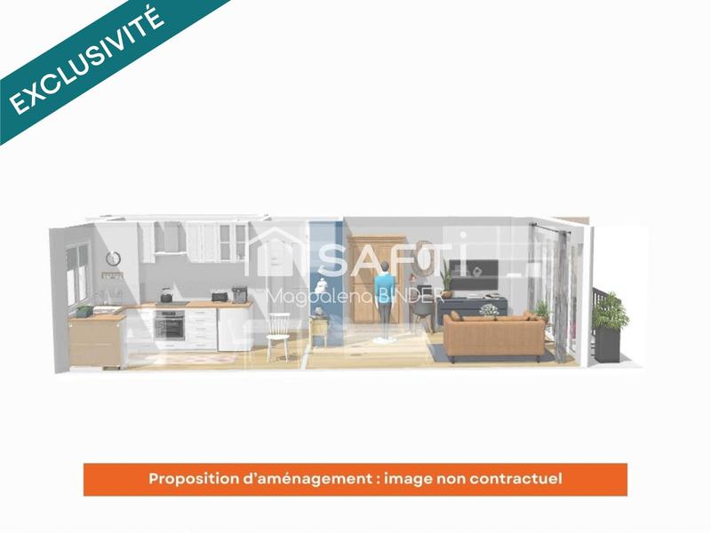 Appartement - 34 m² - 1 pièce