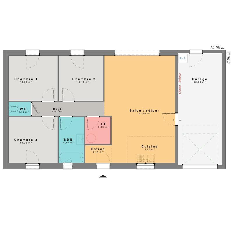 Maison - 79 m² - 5 pièces