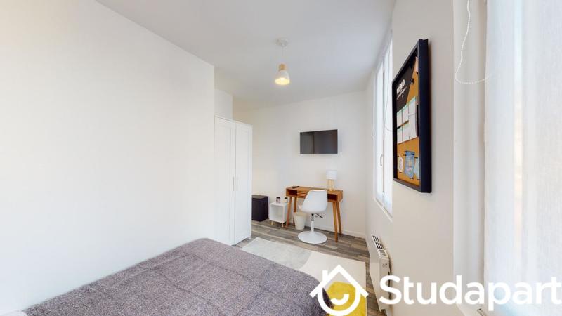 Chambre - 12 m² - 1 pièce