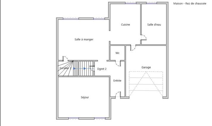 Maison de ville - 95 m² - 5 pièces