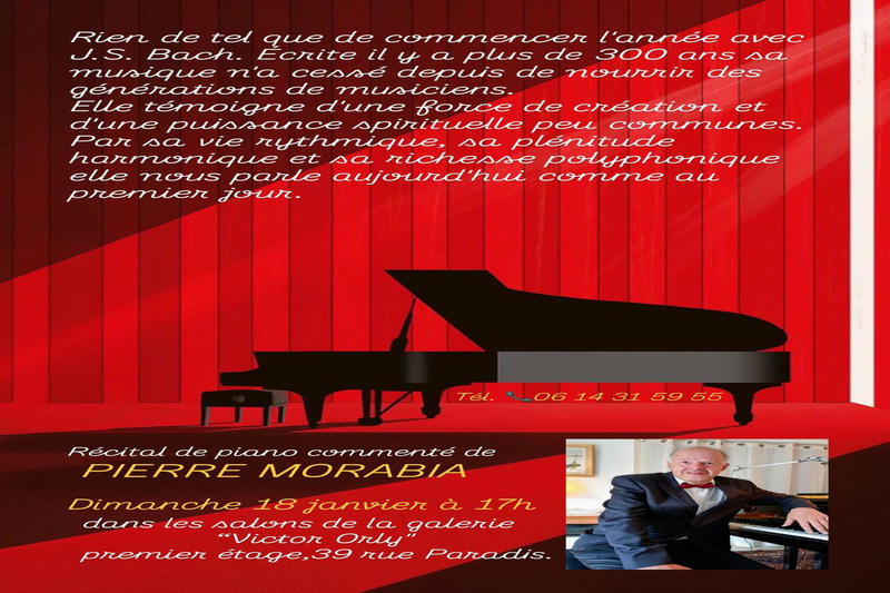 Récital de piano commenté de Pierre Morabia