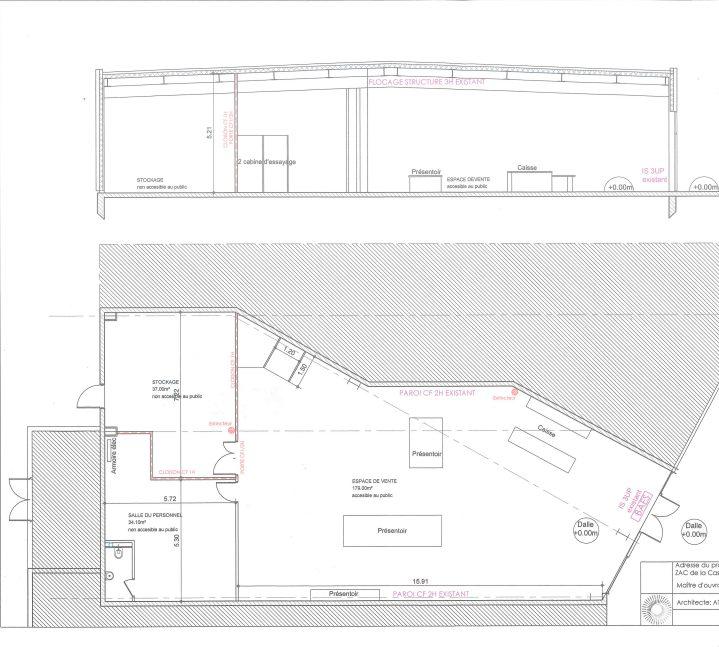 Local commercial - 203 m² - 3 pièces