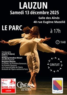 Micro-Folie : Diffusion du ballet &quot;Le Parc&quot;