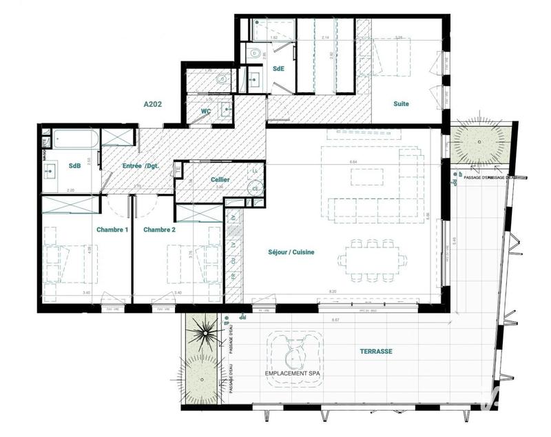 Appartement - 131 m² - 4 pièces