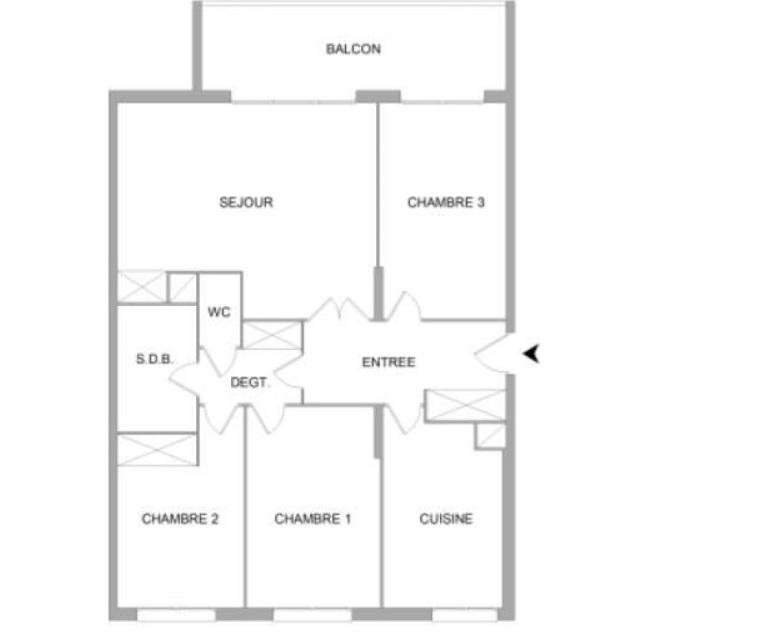 Appartement - 87 m² - 4 pièces