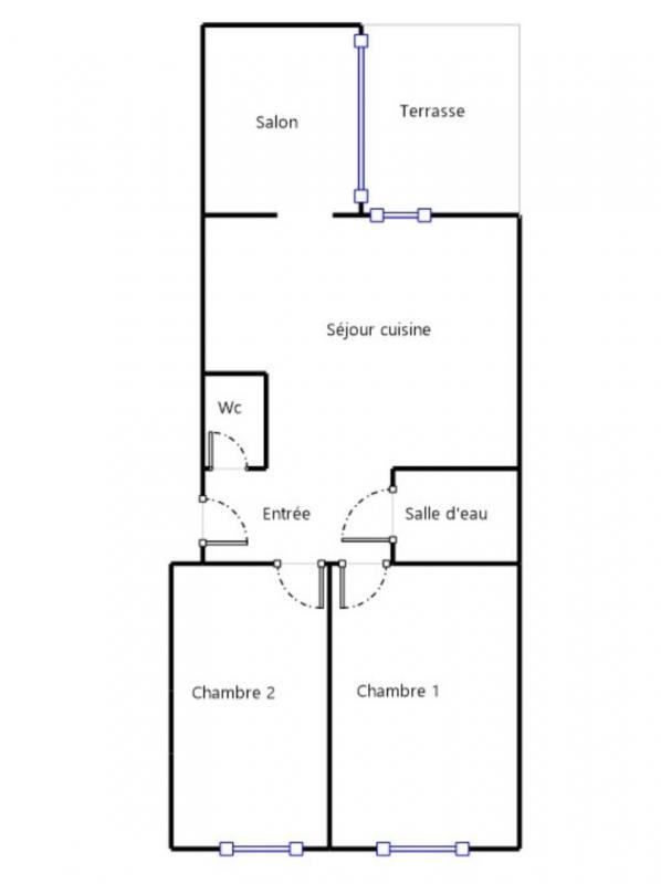 Appartement - 64 m² - 3 pièces