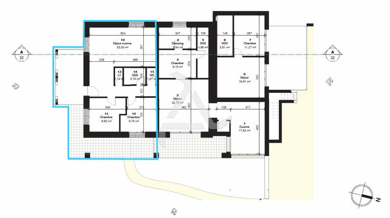 Appartement - 55 m² - 3 pièces