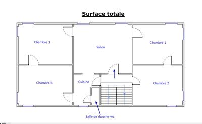 Appartement - 92 m² - 4 pièces