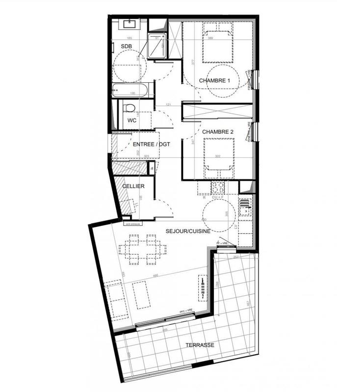 Appartement - 81 m² - 3 pièces