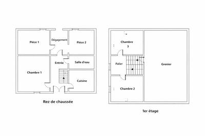 Maison - 99 m² - 4 pièces