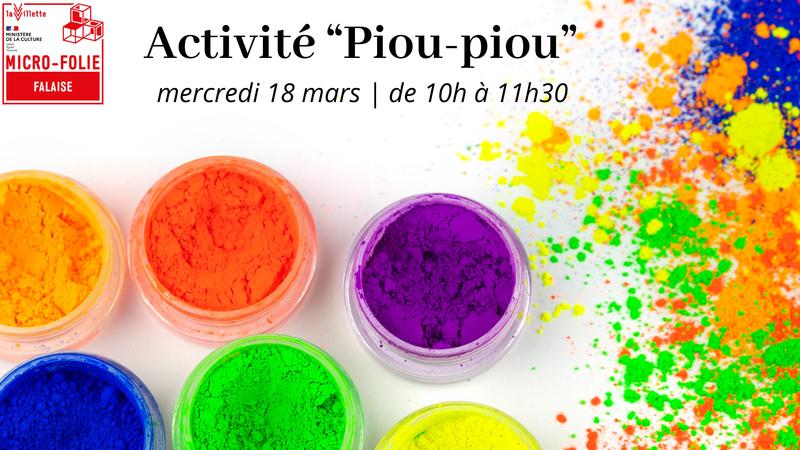 Activité piou-piou : à la manière des cromagnons