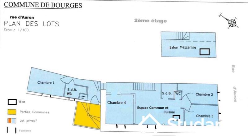 Chambre - 10 m² - 1 pièce