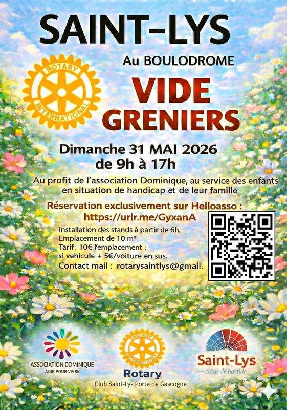 Vide Greniers Rotary Club de Saint-Lys