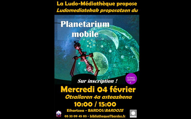 Atelier planétarium mobile