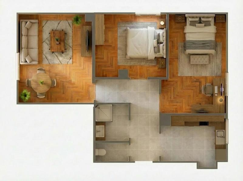 Appartement - 53 m² - 3 pièces