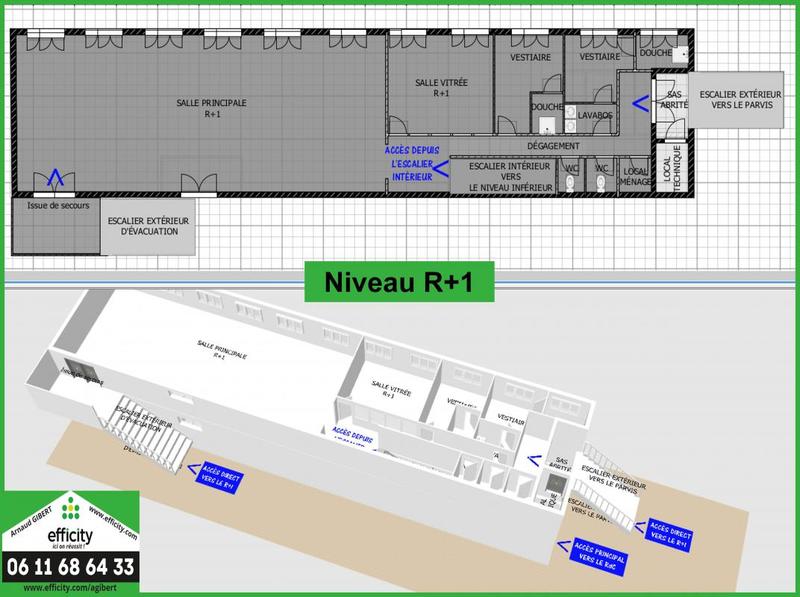 Local d'activité / Entrepôt - 460 m² - 4 pièces