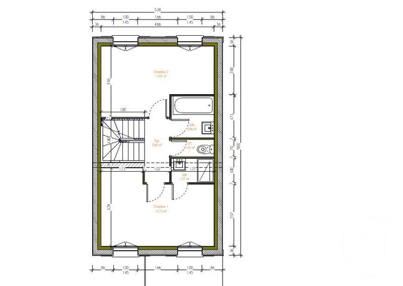 Maison de village - 115 m² - 5 pièces
