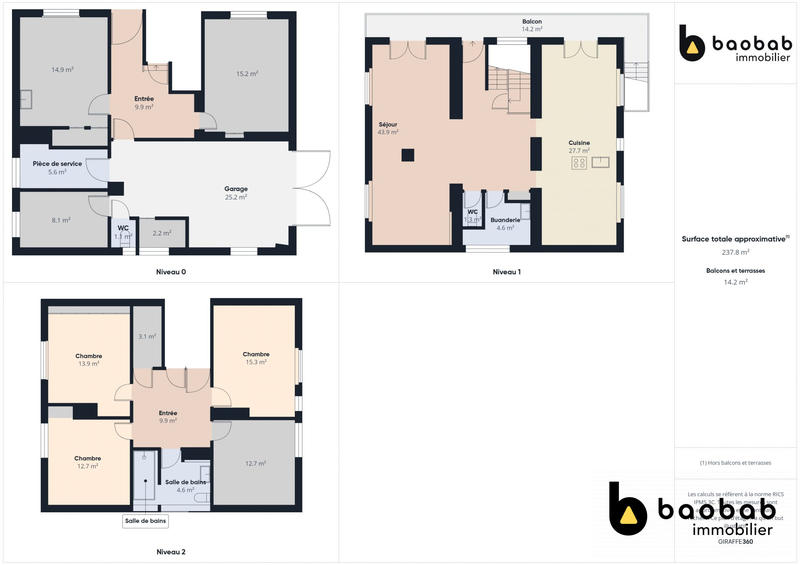 Maison - 195 m² - 6 pièces