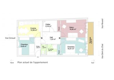 Appartement - 76 m² - 4 pièces