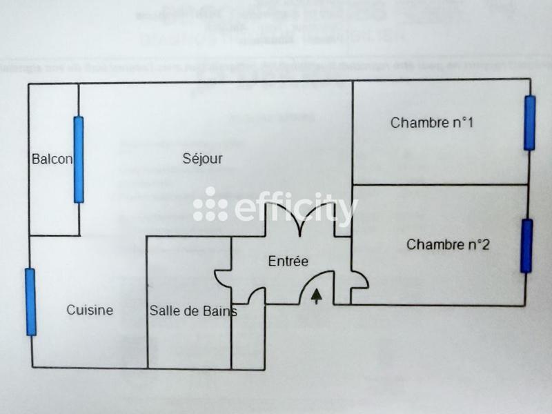 Appartement - 52 m² - 3 pièces