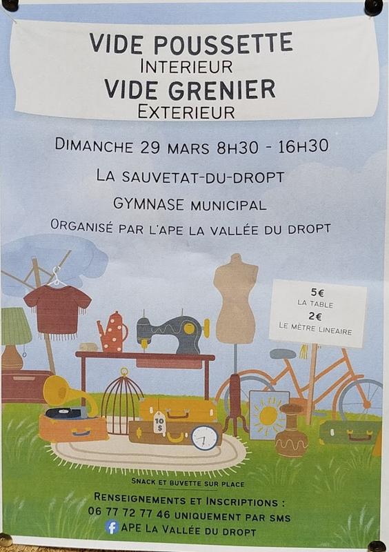 Vide poussette / vide grenier