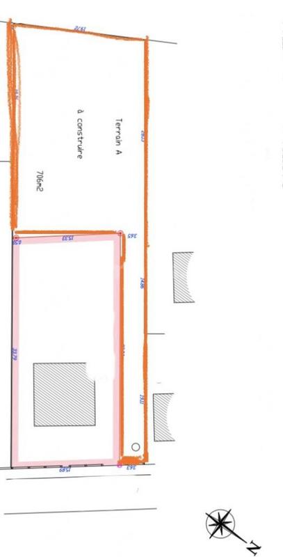 Terrain - 706 m²