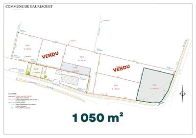 Terrain - 1 050 m²