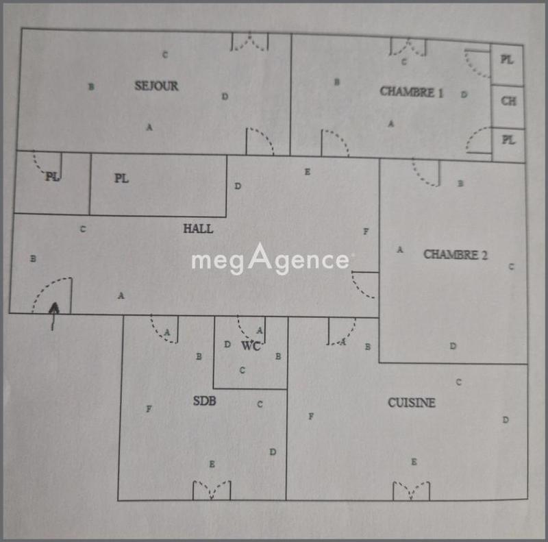 Appartement - 85 m² - 2 pièces