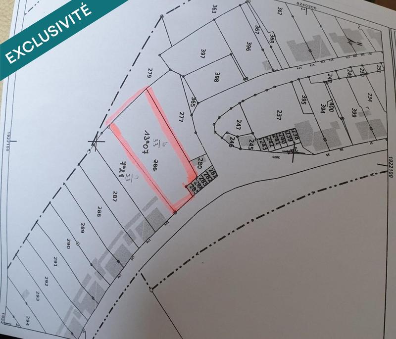 Terrain - 1 307 m²