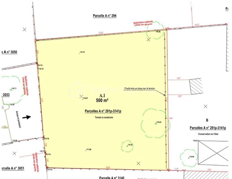 Terrain - 500 m²