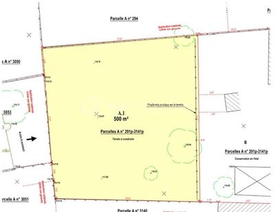 Terrain - 500 m²