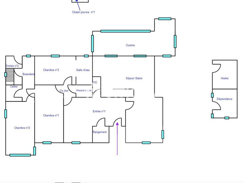 Maison - 164 m² - 7 pièces