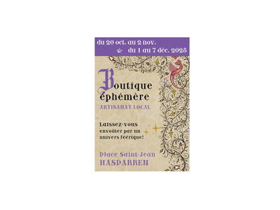Boutique ephémère-artisanat local