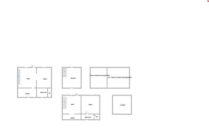 Maison ancienne - 53 m² - 3 pièces